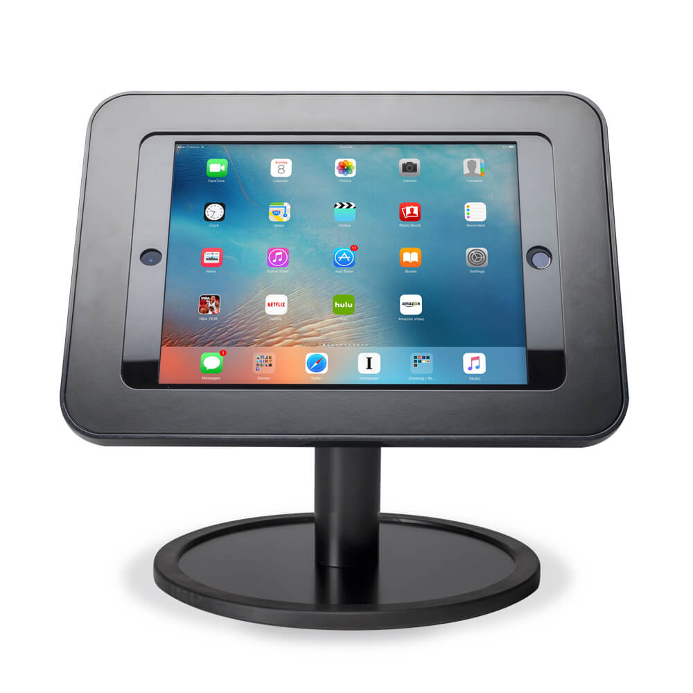 Tablet Stand | Desk Base Black | Front