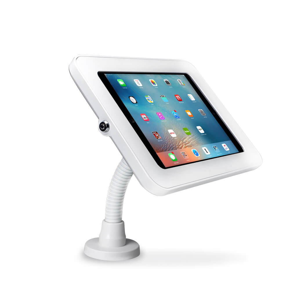 Tablet Stand | Desk Flex White | Angle