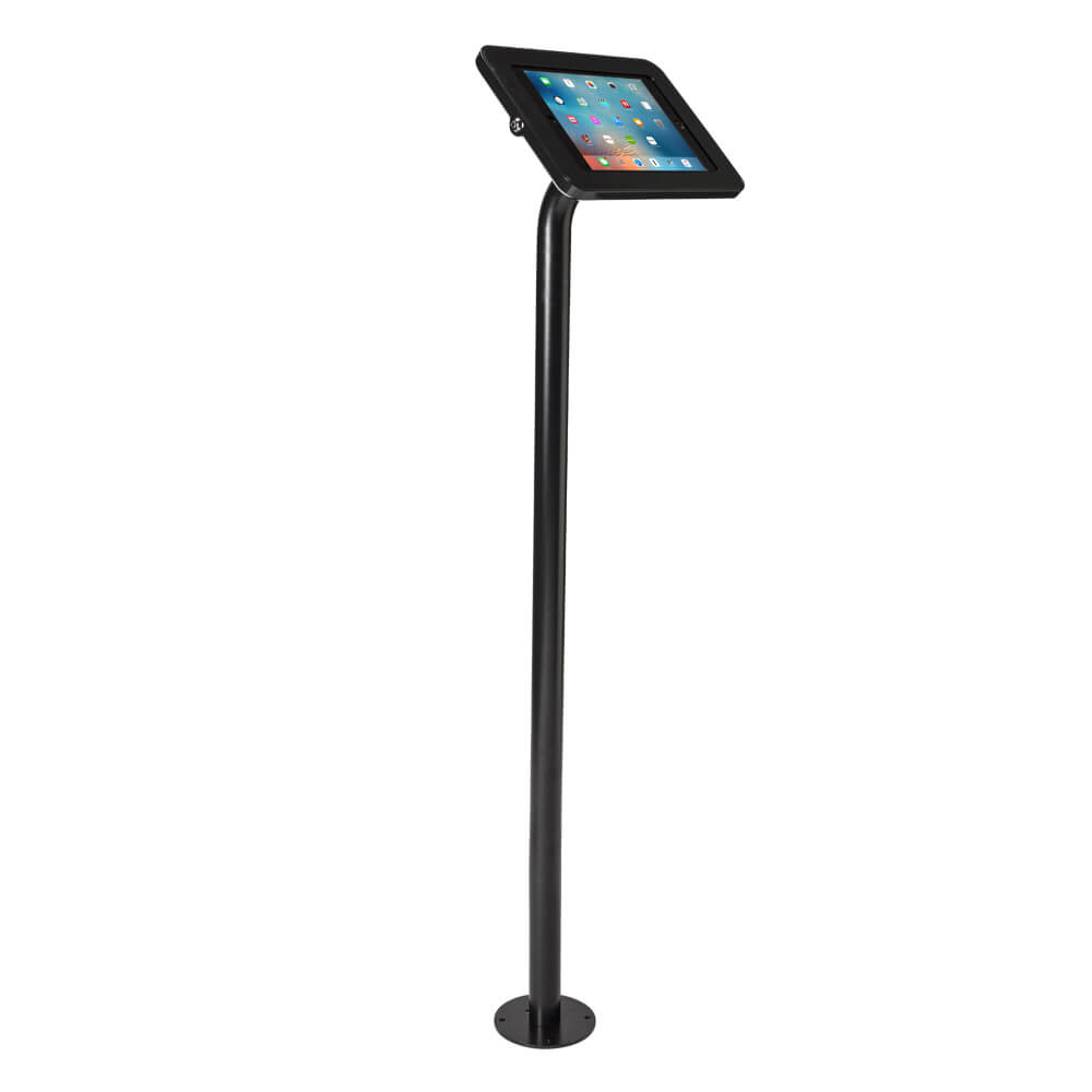 Tablet Stand | Floor Fixed Black | Angle
