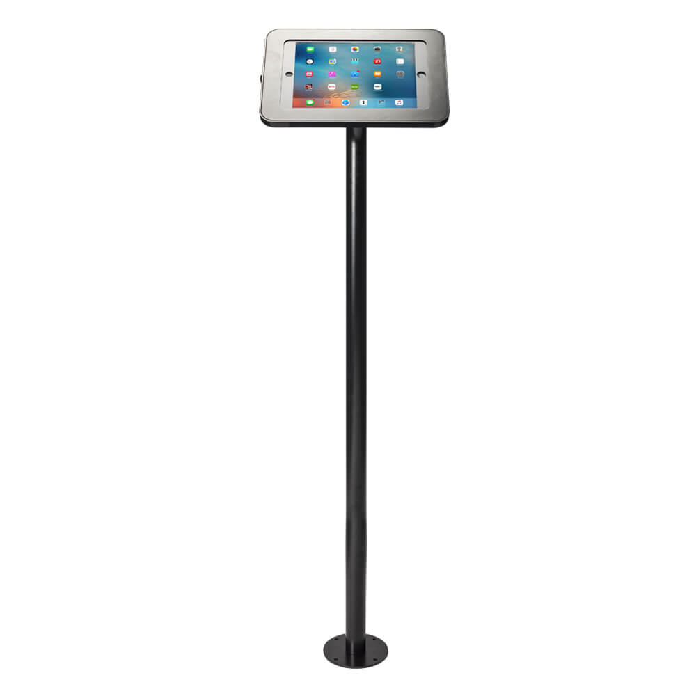 Tablet Stand | Floor Fixed Black | Front
