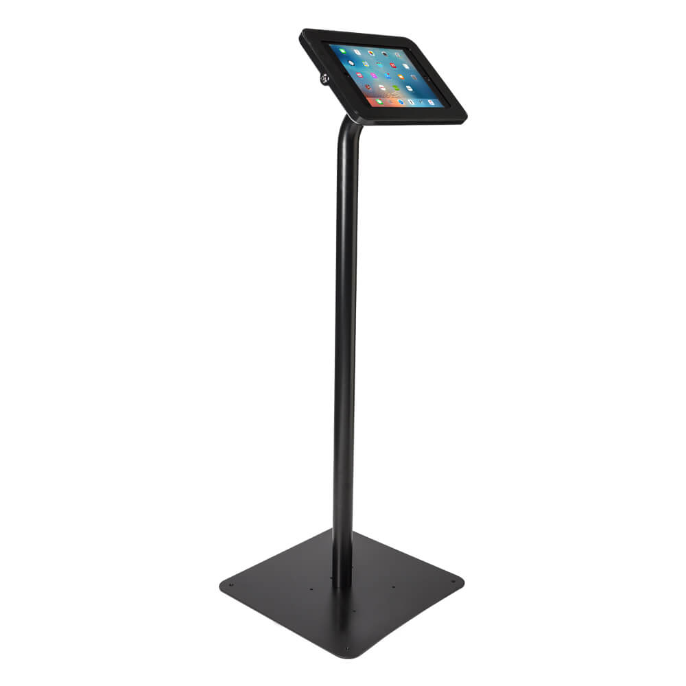 Tablet Stand | Floor Freestanding Black | Angle