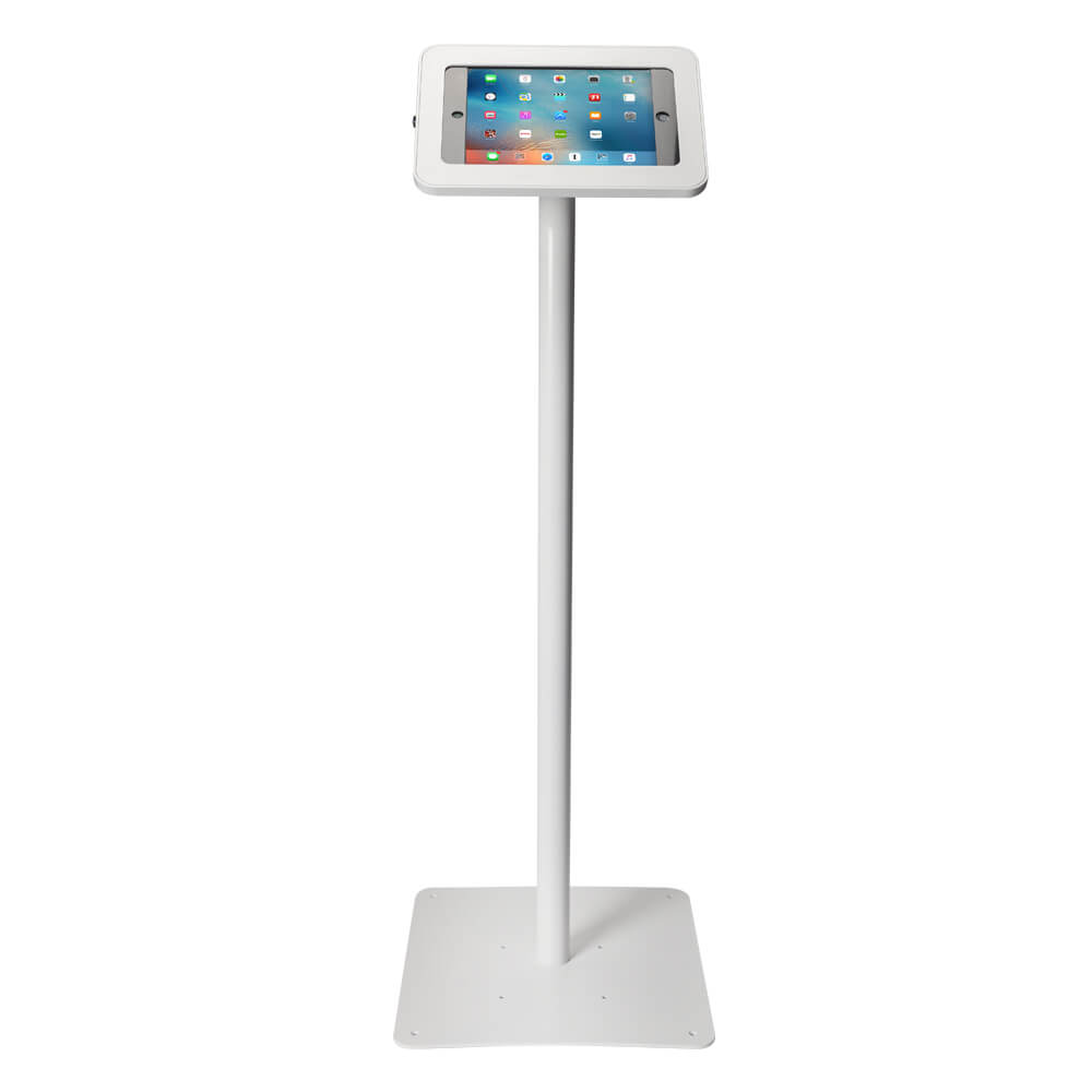 Tablet Stand | Floor Freestanding White | Front